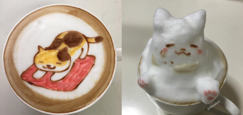 Illustration for article titled These Neko Atsume: Kitty Collector lattes are far too adorable to drink